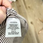 Erica Tanov Stripe Long Sleeve Popover Dress Modern Minimalist size 10/12 Photo 8