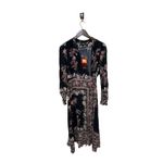 Etro Floral Paisley Print Wraparound Midi Dress Size 6‎ Photo 9