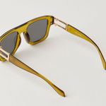 Free People NWT Summer Daze Aviator Sunglasses in Green Photo 3