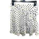 White Birch NWT Polka-Dots Wrap Mini Skirt Women Small Retro Classic Ruffles Bow Photo 1