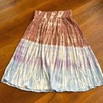 Chaser Stretch Basic Rib Waist MIDI Skirt in Quartz Tie Dye Photo 0