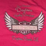 Harley Davidson  Pink V-neck Tee Size L Photo 2