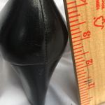 Etienne Aigner  Women's Chunky Heel Black Leather Pumps Size 9 Photo 9