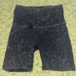 Victoria's Secret Victoria Secret Pink Black Acid Wash Biker Shorts Photo 0