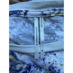 Anthropologie  Purple Floral Short Sleeve Cotton T-Shirt Womens Size Medium Photo 4