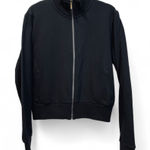Zyia  Active Black French Terry Full Zip Black Athletic Jacket Size Medium‎ Photo 0
