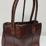 wilson's leather Vintage  Dark Red Shoulder Tote Organizer Lined Double Handle Photo 1