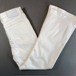 Aritzia  Denim Forum Twiggy‎ White Jeans High Rise Flare Size 27L Photo 0