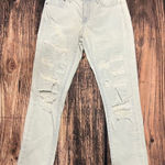 Pilcro and the Letterpress Anthropologie Pilcro Women's Distressed Slim Boyfriend Jeans Blue Size 29 Photo 0