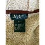 VTG Lauren Ralph Lauren Womens Hooded Faux Suede Detailed Sherpa Lined Vest PS Brown Size undefined Photo 6