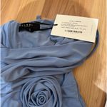 Club L London powder blue wrap cowl-neck dress Photo 3