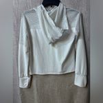 Zella - XL 14-16 white mesh cropped hoodie Photo 5