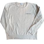 Maison Labiche M Notorious Embroidered Crewneck Sweatshirt‎ Beige Navy Cotton Blue Size M Photo 1