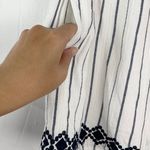 l*space Bonnie White Striped Embroidered Shorts Medium NWT Photo 3