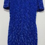 Dazzling Blue Sequin Mini Dress Photo 0