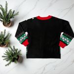 33 Degrees Ugly Christmas Cardigan Sweater Womens Small Holiday Party Black Photo 2