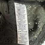 Free People Green Long Sleeve Collar Henley Lace Open Knit Crochet Style medium Photo 6