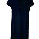 Barbara Bui Black Jersey Polo Collar Short Sleeve Shirt Dress Size 42/S Photo 0
