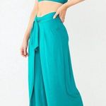 Freshwater Bikini Banded Long Top Sz XL Adjustable Strap Teal Snakeskin Texture Photo 5