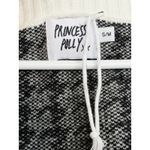 Princess Polly  Ashton V-Neck Houndstooth Knit Sweater Vest White Black Size S/M Photo 10
