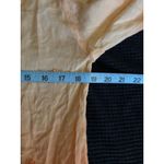 Fashion Magazine Magazine Orange Blouse Size L Sheer Long Sleeve Chiffon Tie Neck Beads Photo 6