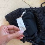The Bikini Lab  Black Crochet Halter Top Sz Small Photo 2