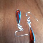 Simulated Red Diamond Sterling Silver Dangle Earrings Photo 10