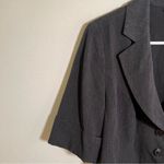 Lane Bryant Short Sleeve Blazer 3 Button Charcoal Gray 16 Photo 3