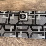 Gray and Black Wallet Geometric Print Various Compartments 7x3.5” Photo 0
