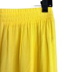 L'Agence Pants Womens Small Yellow Nikita Wide Leg Crepe in Light Maiz Crinkle Photo 9