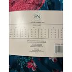 New womens Flora Nikrooz 2pc Satin short sleeve pajama set Dark Green Pink large Photo 5