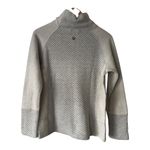 prAna  The Lucia Wool Women's Natural Cream Sweater Button Accents Size M Photo 2