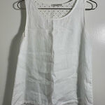 Viola Borghi , white, linen, sleeveless, Italian made top. S Photo 0
