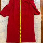 Catherines  1X Red cold shoulder dress 18/20W Bell Sleeve Cocktail party stretch Photo 8