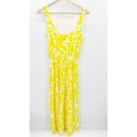 Ann Taylor  Womens Yellow Floral Maxi Dress Size 2 Boho Vaca Summer Cruise Photo 1