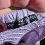 Vtg Y2K L'Pogee Lavender Fairycore Renaissance Satin Lace Up Midi Dress OS XL Purple Photo 3