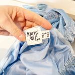 Princess Polly Donelli Ruched Metallic Mesh Strapless Mini Dress Baby Blue 12 Photo 2