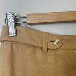 Salvatore Ferragamo Linen Pencil Skirt in Beige w/Slide Slits Knee Length sz. S Photo 5