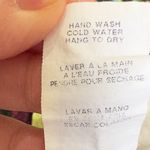 Karen Kane Abstract Floral Puff Sleeve Blouse Green Multicolor Boho Y2K Retro M Photo 4