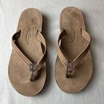 Rainbow Sandals Rainbow Single Layer Classic Tan Brown Leather Sandals Size Small Photo 0