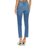 NWT Mother Mid Rise Rider Ankle in Wish On A Star Crop Stretch Jeans 26 Blue Photo 9