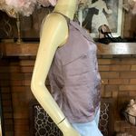 Vera Wang SIMPLY  PURPLE SATIN RUFFLED BLOUSE (2) Photo 4