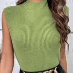 SheIn Essnce Mock Neck Ribbed Knit Sweater Vest Photo 0