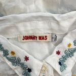 Johnny Was NWOT  Embroidered Floral Bird Long Sleeve Bohemia SHIRT Blouse Sz S Photo 12