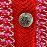 ON 34TH Red Pink White Textured Knit Button Front Cardigan Sweater 2X Photo 3