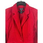 VTG Y2K Denim & Co Red Corduroy Button Front Blazer Jacket M Size M Photo 1