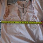 Bleuh Ciel  Peach V-Neck Chocker Blouse M  Balloon Sleeve Fairycore Whimsygoth Photo 6