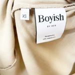 Boyish The Ezra Belted Midi Wrap Dress Short Sleeve Cotton Tan Size XS Photo 7