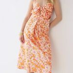 J.Crew NWT Tiefront Poplin Floral Midi Dress Photo 0