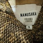 NANUSHKA Lorena Belted Snakeskin Print Vegan Mini Dress Size Small Photo 7